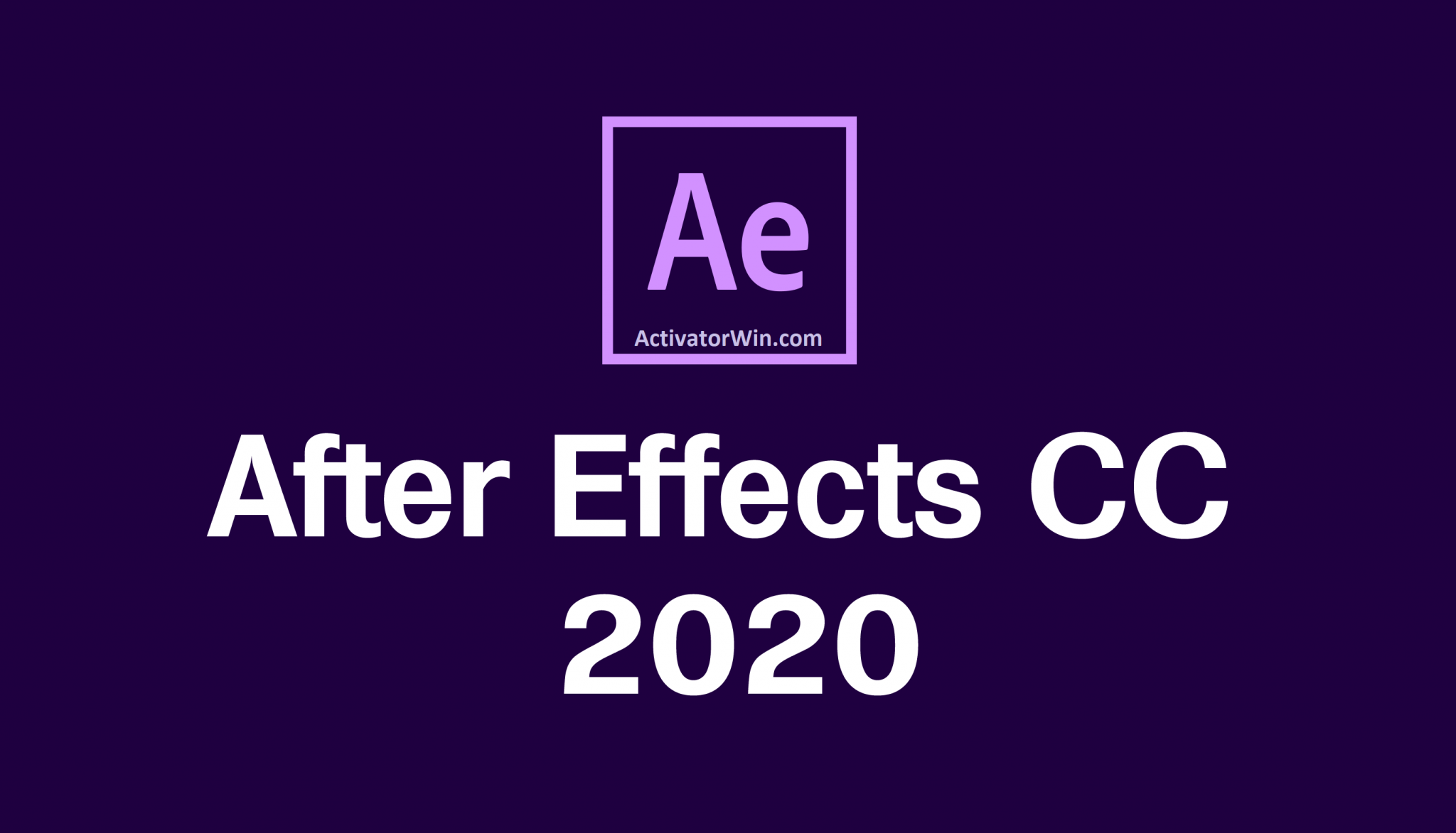 aftercodecs after effects 2020
