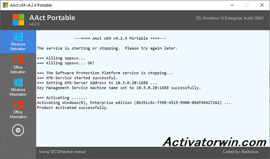 download the last version for windows AAct Portable 4.3.1