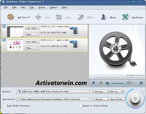 Avdshare Video Converter 7.5.0.8427 Crack & License Key Free Download