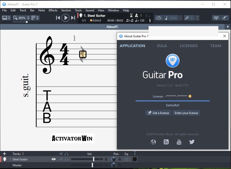 Guitar Pro 8.3.3 Crack With License Key Free Download